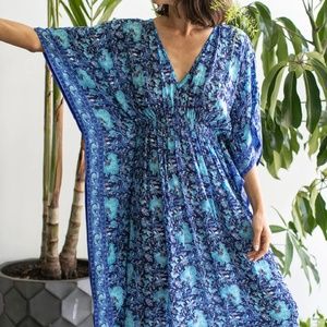 Rujuta Sheth MARIE blue Caftan (size S/M) NWOT
